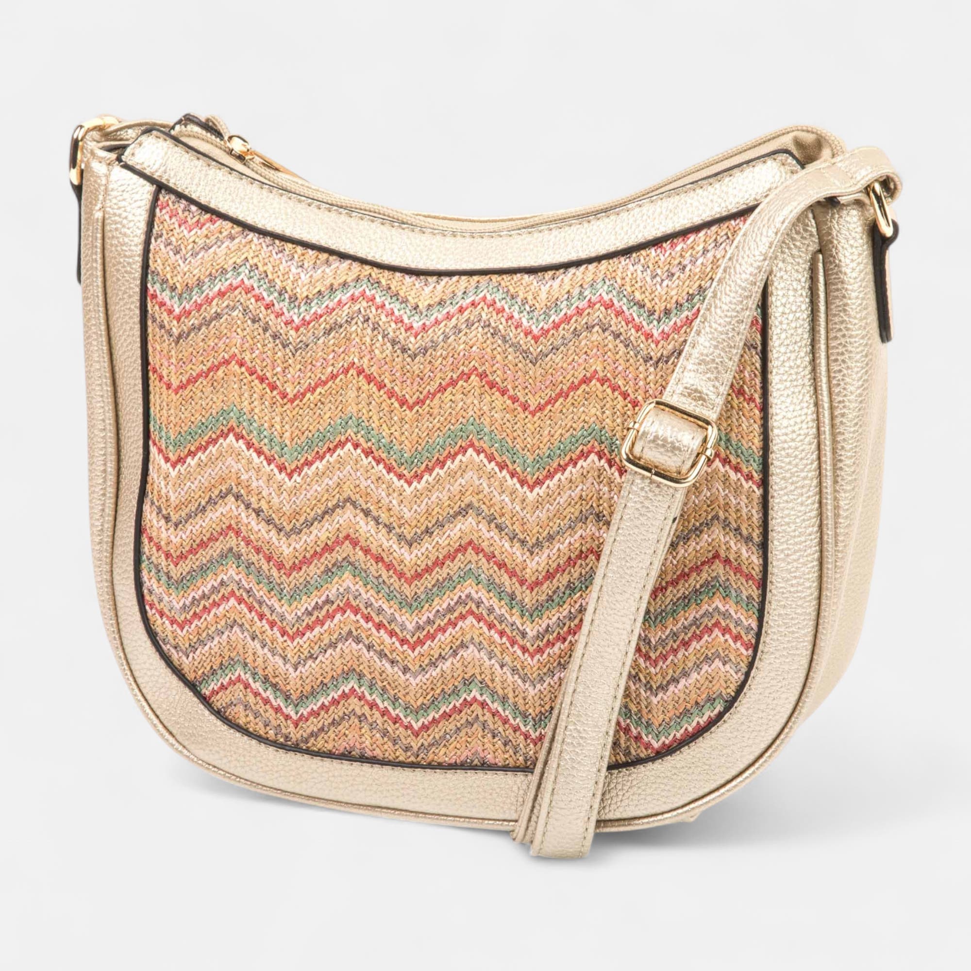 Sac bandoulière or
