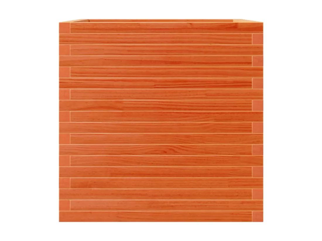 Jardinière bac lit surélevé bois marron 70 x 70 x 68.5 cm 02_0038494