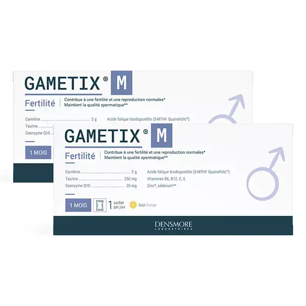 Densmore Gametix M Aumenta a Fertilidade e a Reprodução Masculina - Tratamento de 2 meses (Pacote com 2 x 1 mês)