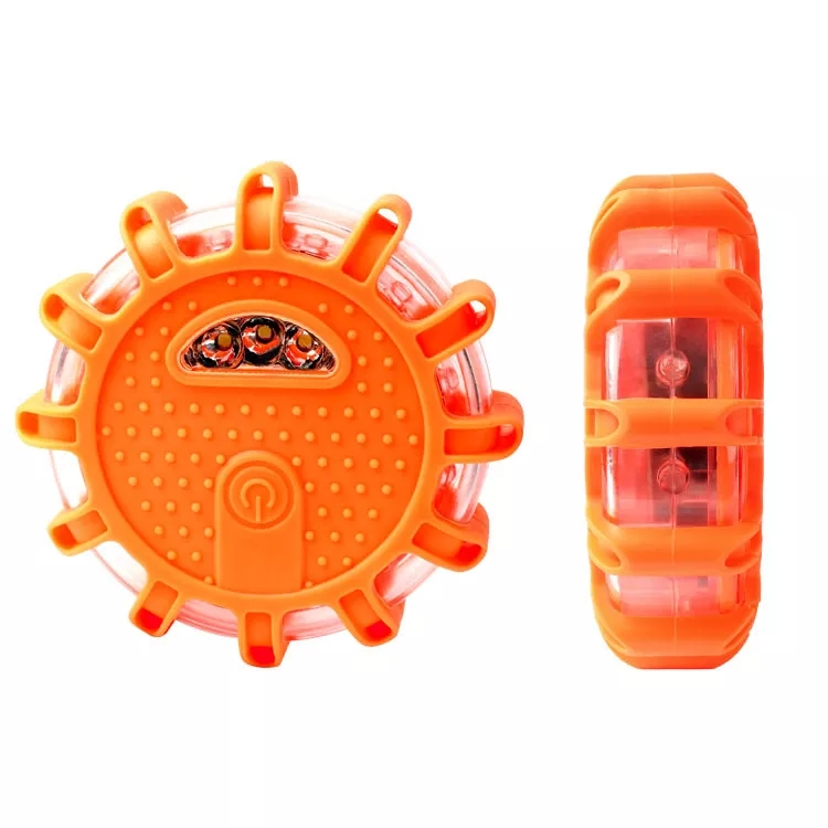 LED Auto Warnlicht Sicherheitsleuchte LKW Blink Licht mit Haken (Batteriebetrieben) - Orange
