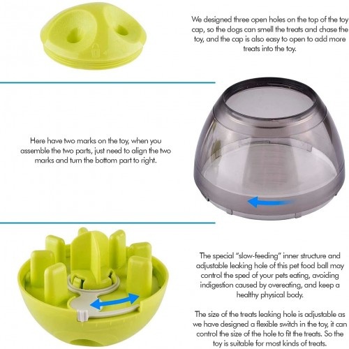 Brinquedo interativo para cães Edipets com dispensador de comida.