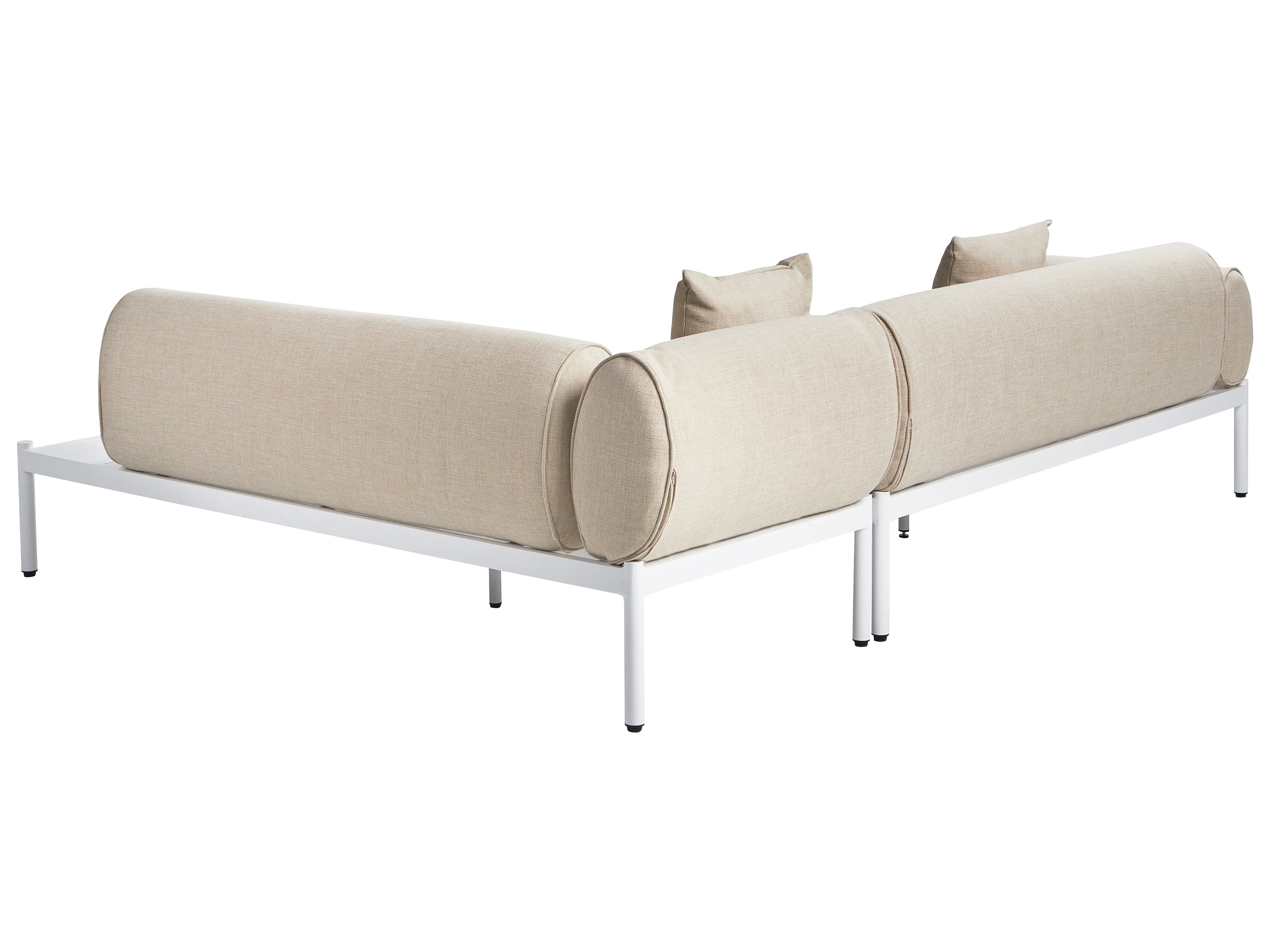 Tuin hoekloungeset met tafel 5-zits RASIGLIA linkszijdig Metaal Beige