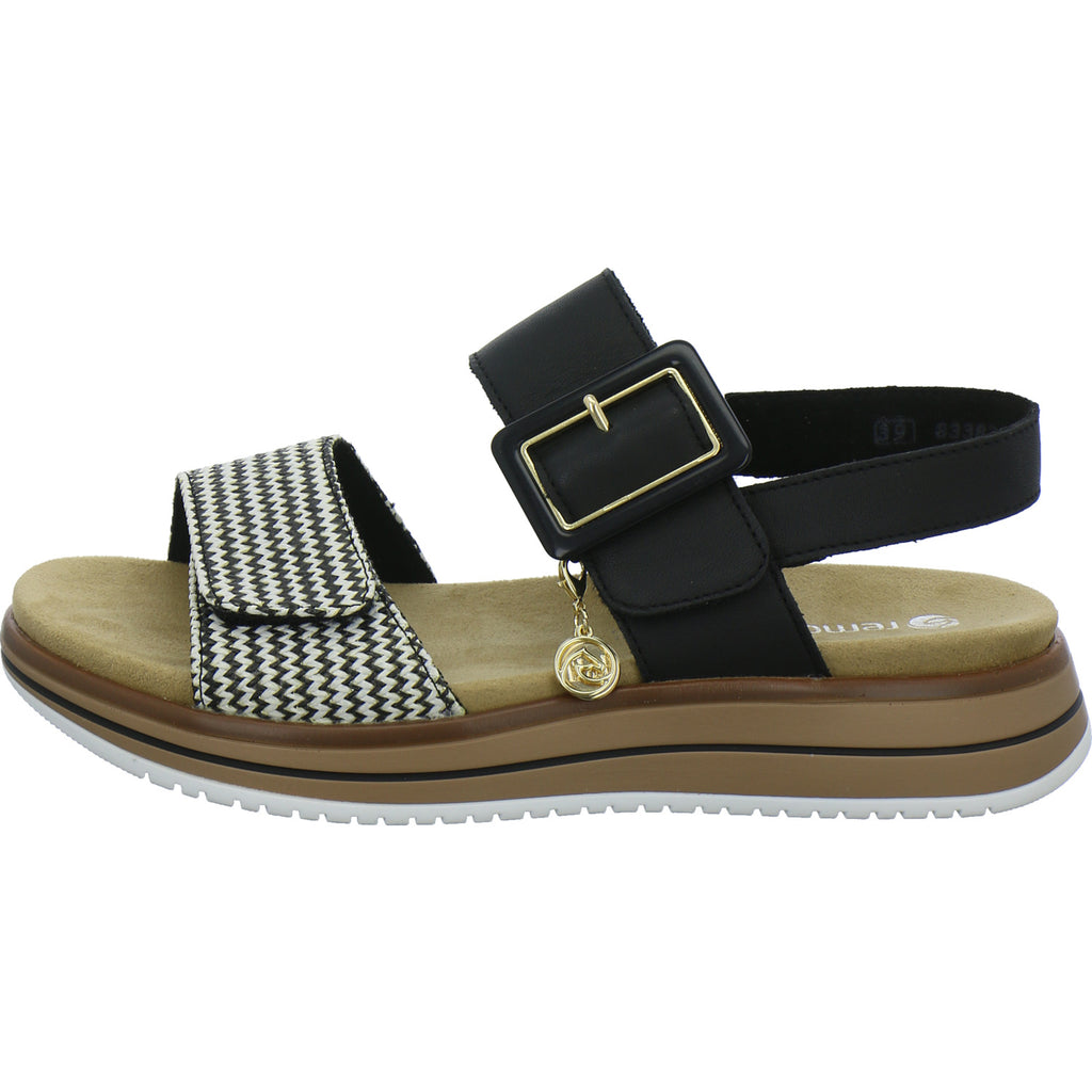 Remonte Sandaletten Damen Schwarz-kombi
