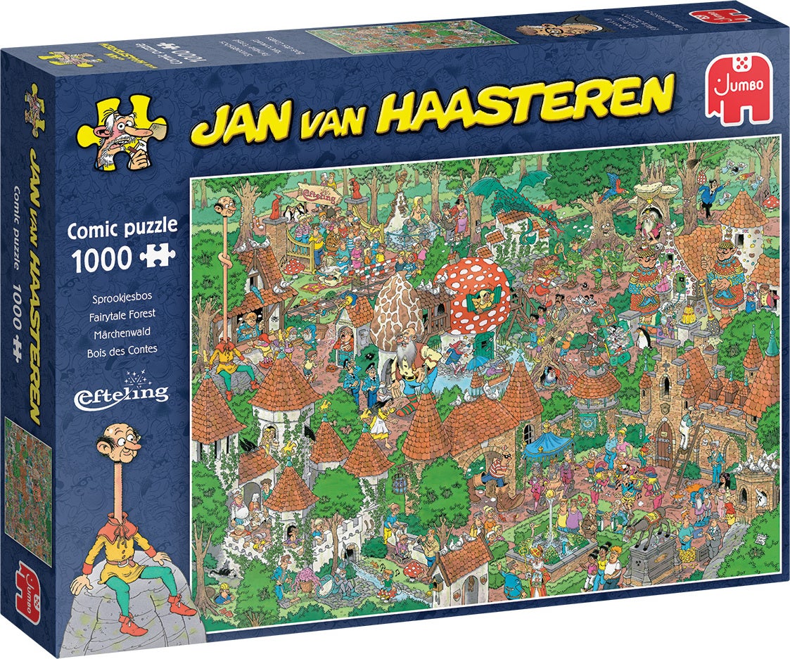 Jumbo puzzel Jan van Haasteren efteling sprookjesbos 68 x 49 cm 1000 stukjes