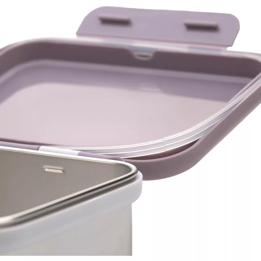Lässig Edelstahl Lunchset lila