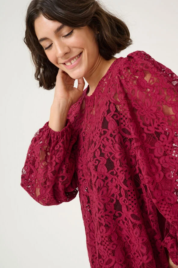 Kaffe KAlanice Blouse Rumba red