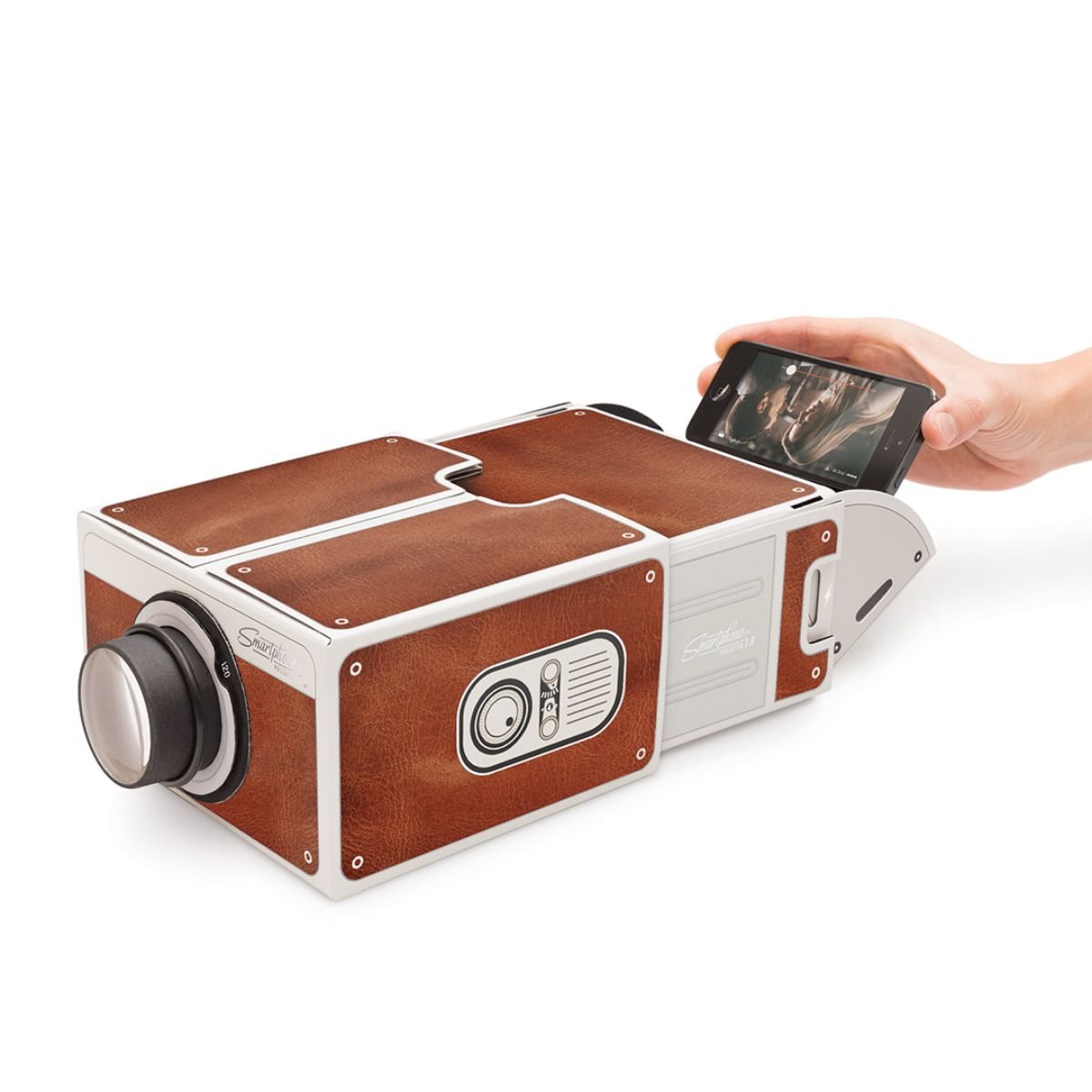 Classic Brown Smartphone Projector