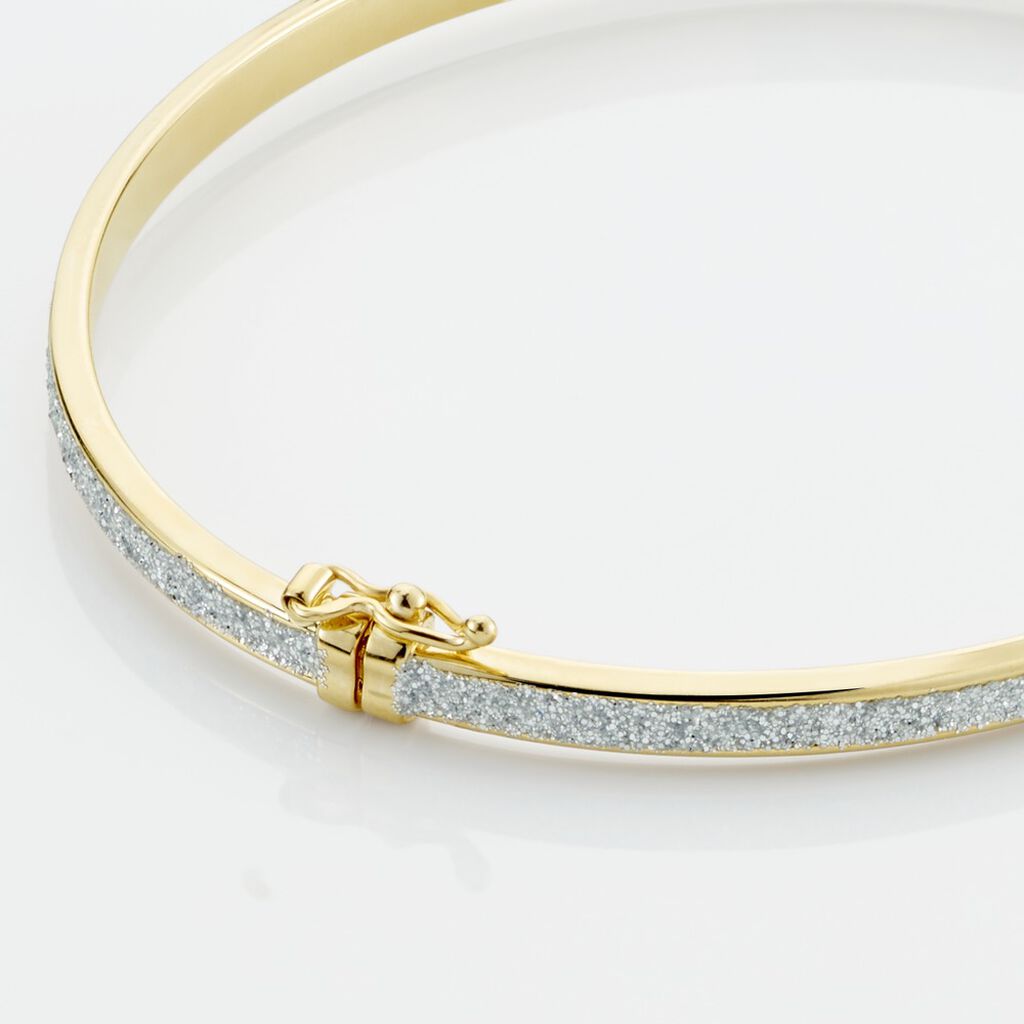 Bracelet Jonc Karama Or Bicolore