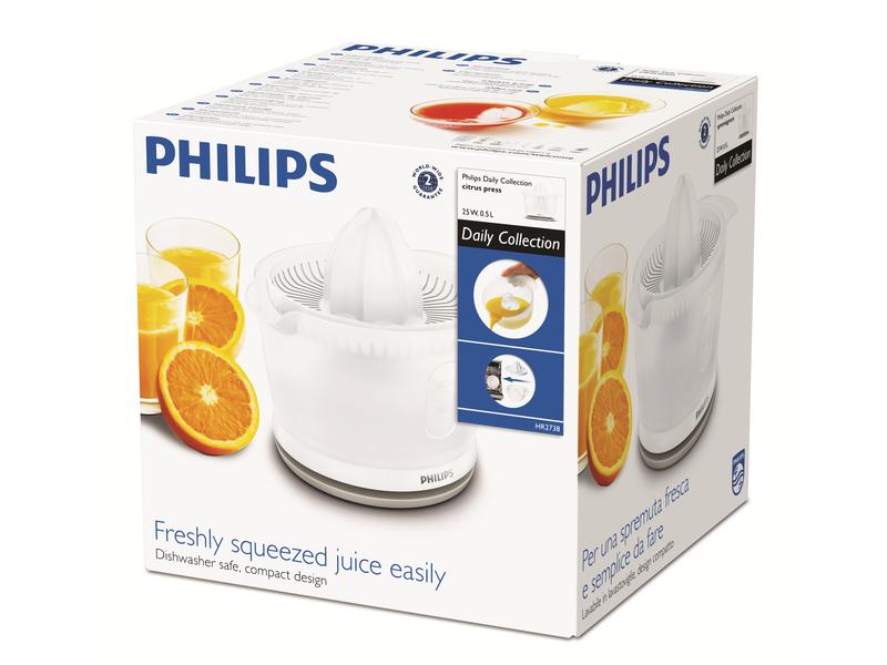 Philips Zitruspresse Daily Collection HR2738/00 Weiss Saftpresse