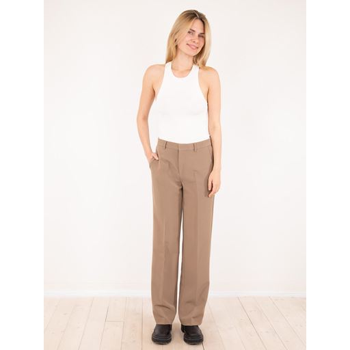 Neo Noir Alice Suit Bukser, Dusty Brown, 42