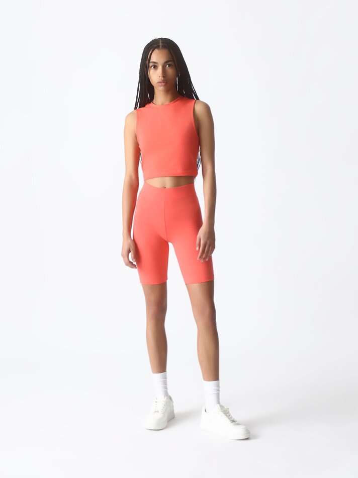 Blusa sem mangas - Avermelhada