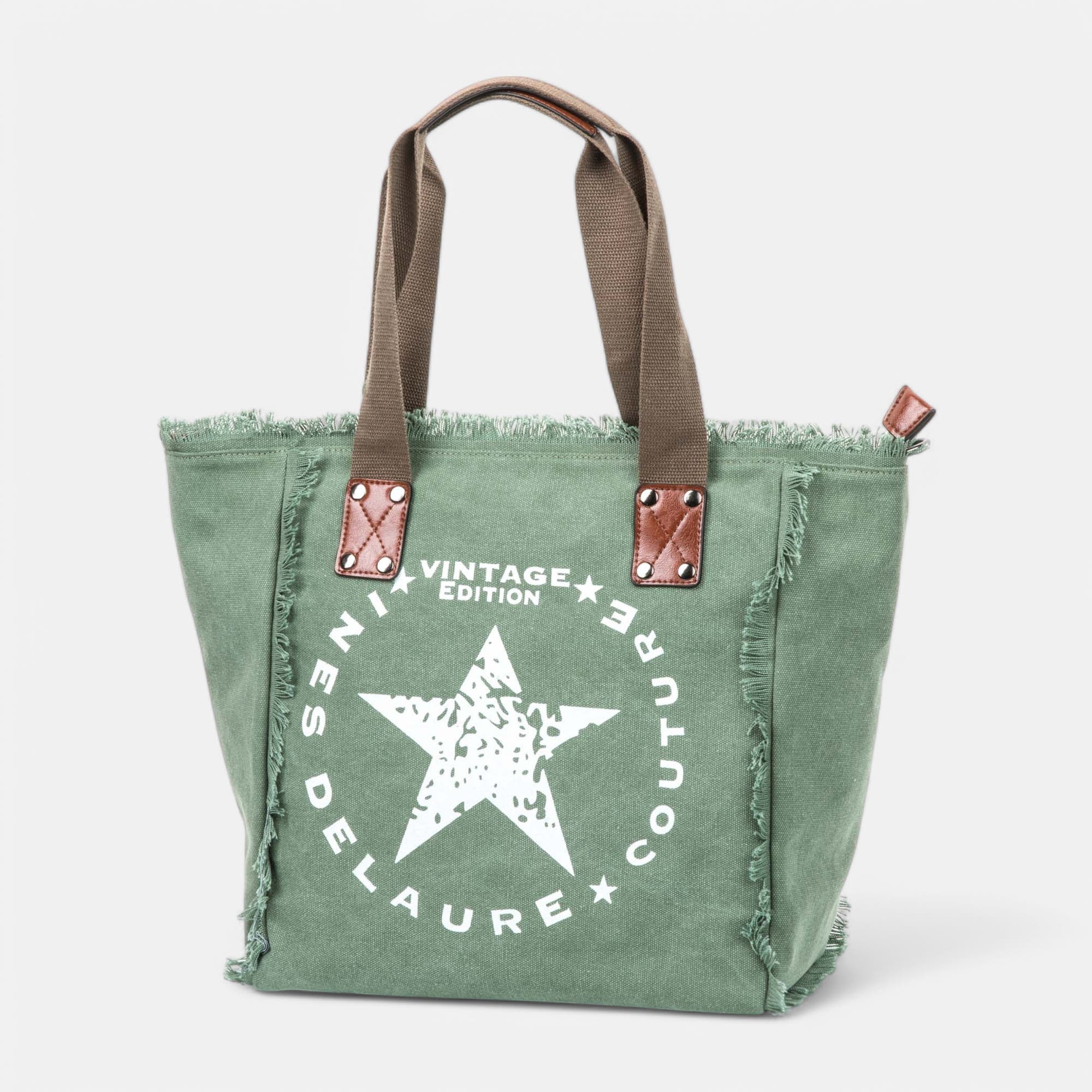 Sac de shopping vert