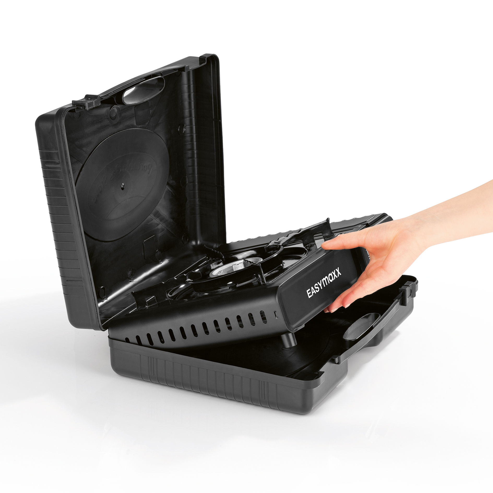 EASYMAXXGaskocher - schwarz - 2100 Watt
