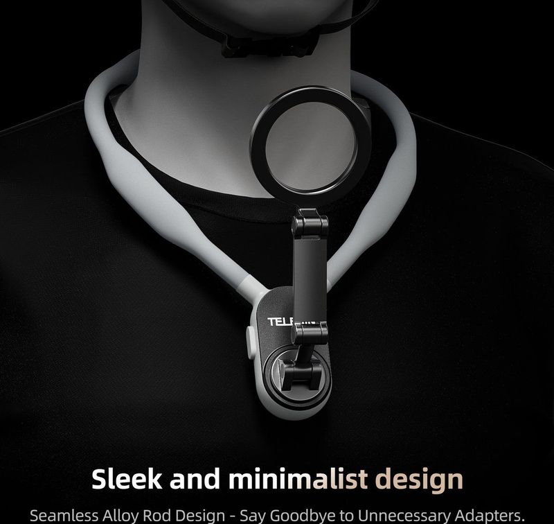 Magnetische Neck Mount - Geschikt voor MagSafe en Android Smartphones - Zwart - Siliconen