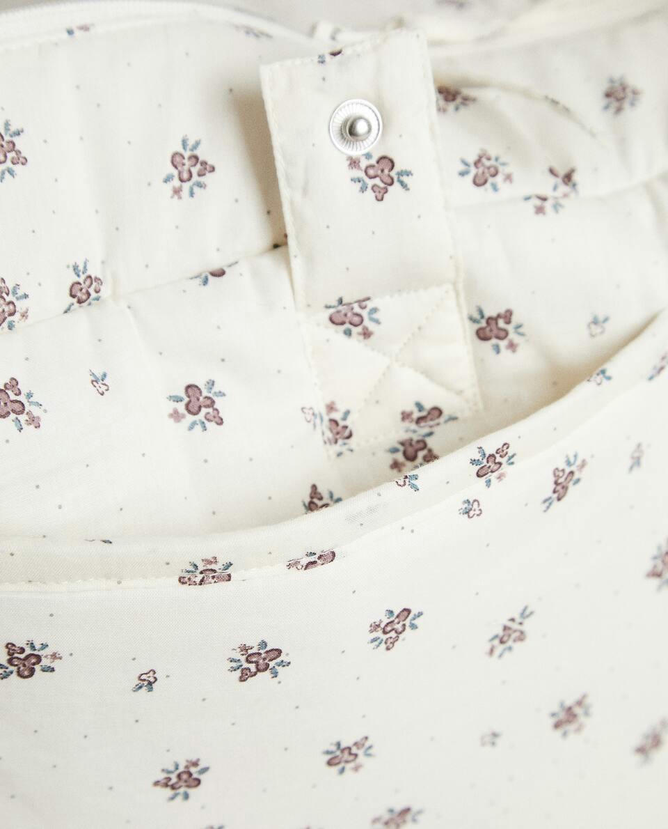 BOLSA DE MATERNIDADE COM ESTAMPA FLORAL