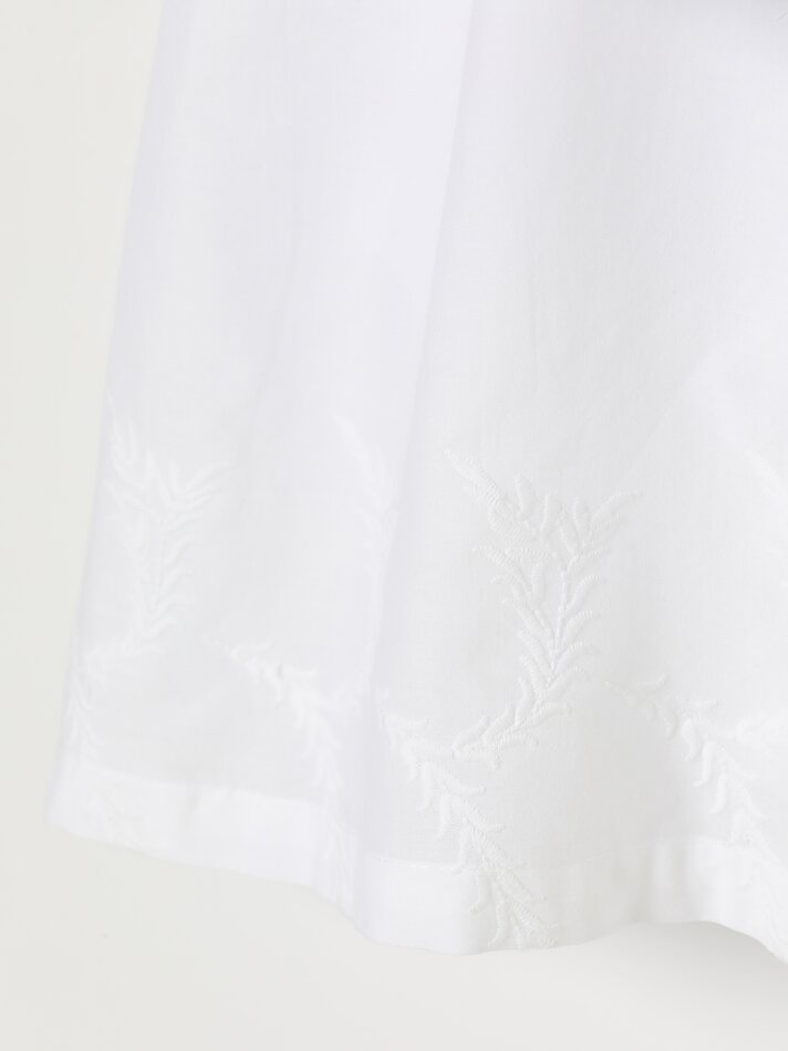 Camisola de pijama bordada - Branca