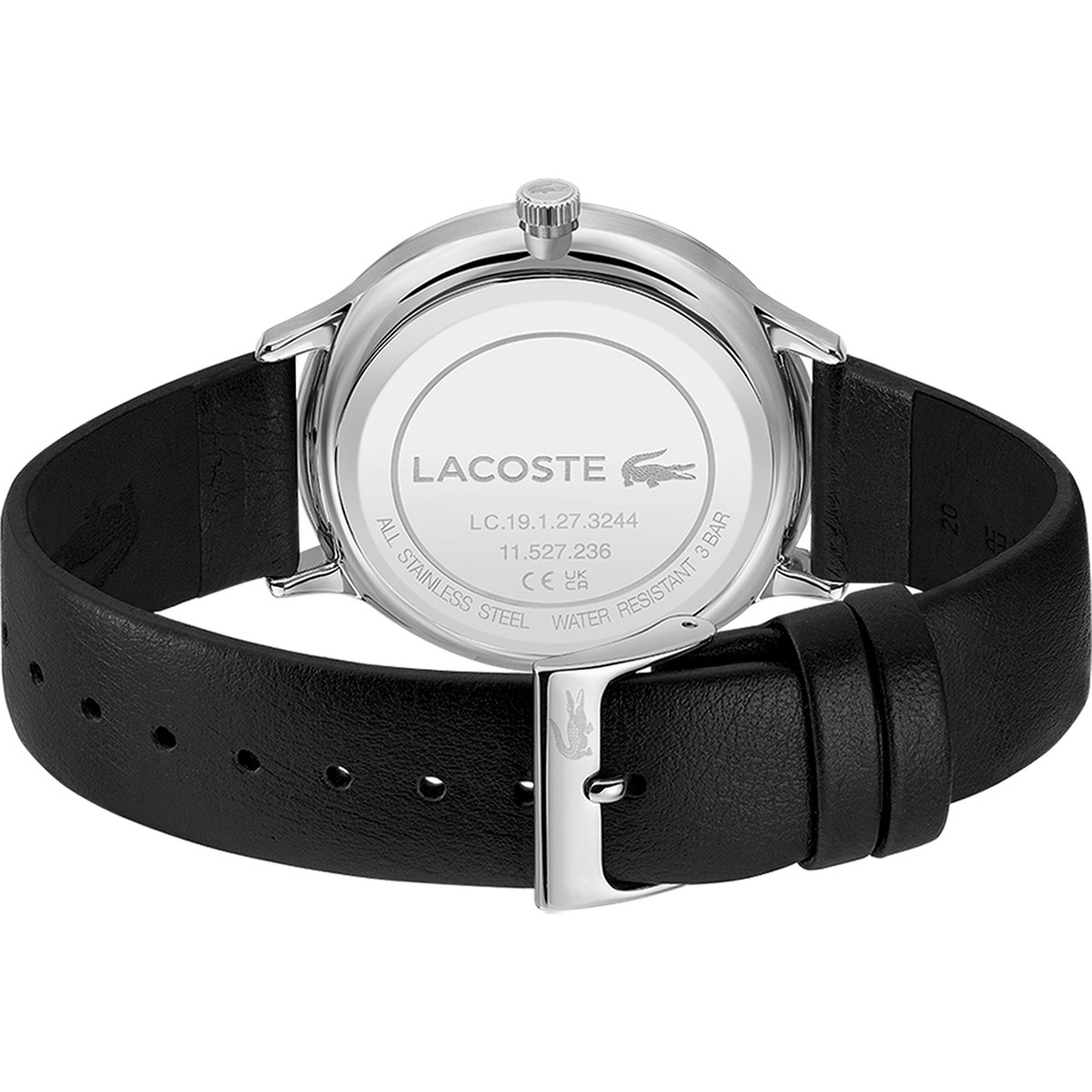 Montre LACOSTE Lacoste Club homme acier bracelet cuir noir