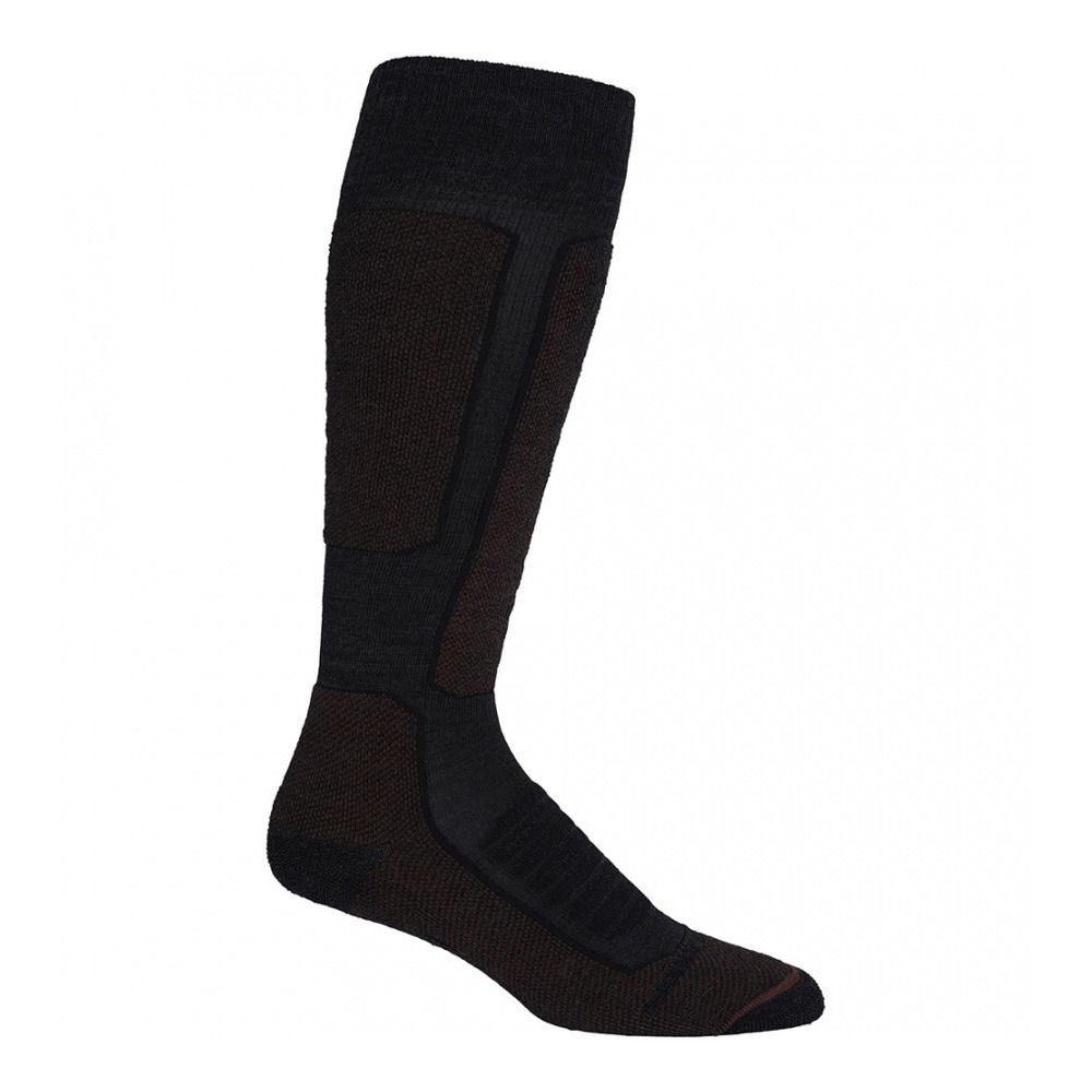 Icebreaker SKI+ - Chaussettes Homme jet hthr/espresso/black