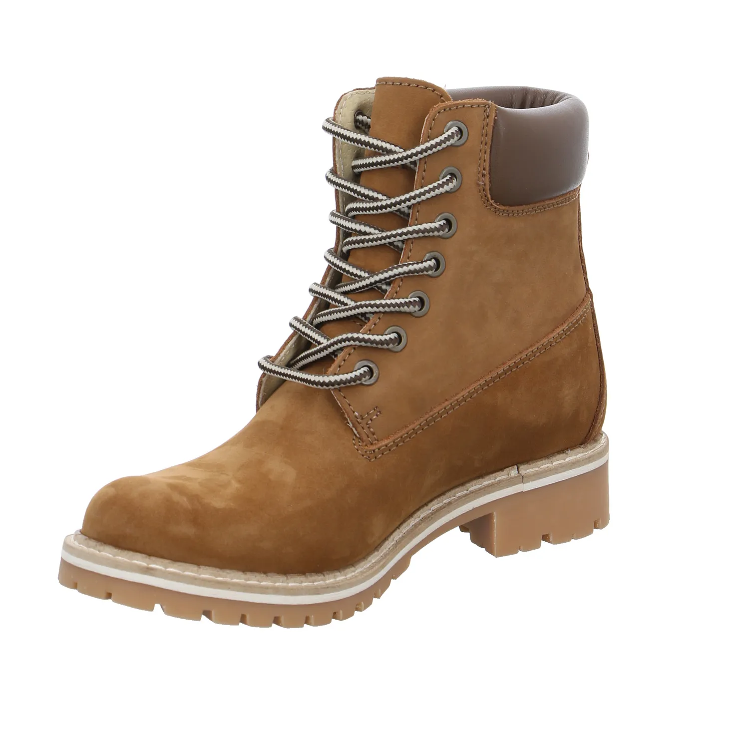 SCHUHENGEL Boot Cognac Leder  mit Wollfutter