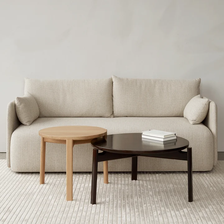Audo - Passage Lounge Tisch, Ø 50 cm, Eiche natur