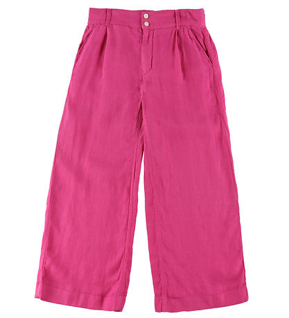 GANT Hosen - Leinen - Breit - Kräftiges Violett