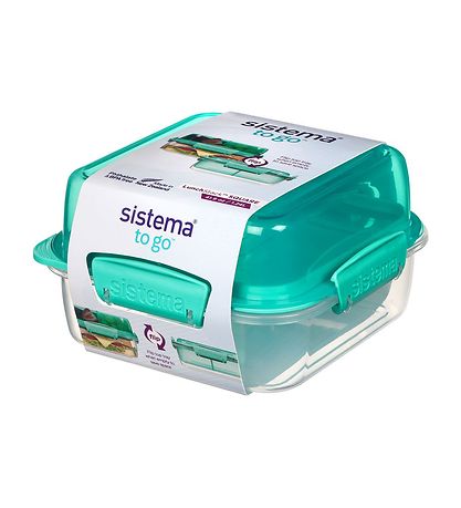 Sistema Brotdose - Lunch Stack Square - 1,24 L - Türkis