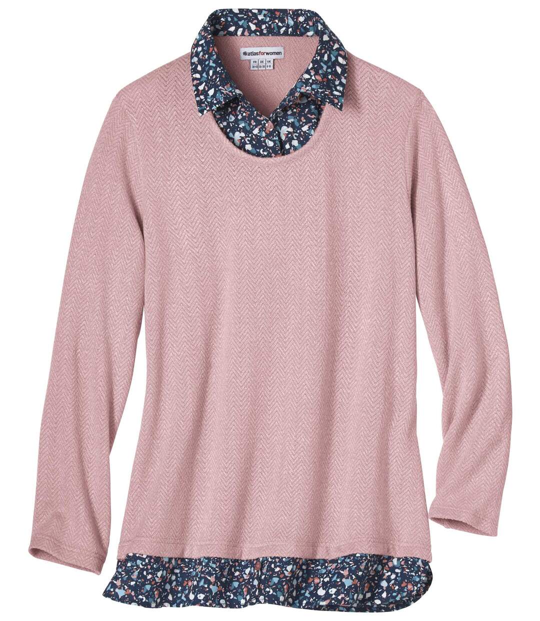 Pull Fin Effet Trompe-l’œil 2-en-1