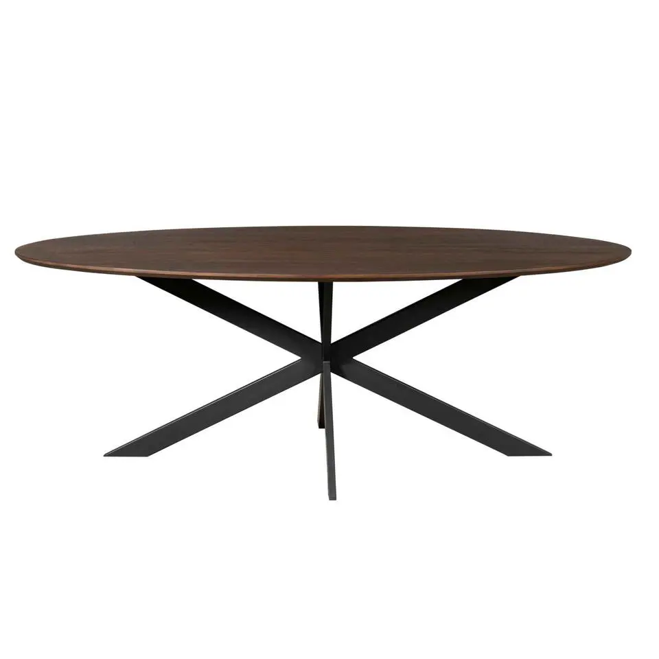 Eettafel Ovaal Bruin Hout - 210x100x76cm - Ferris