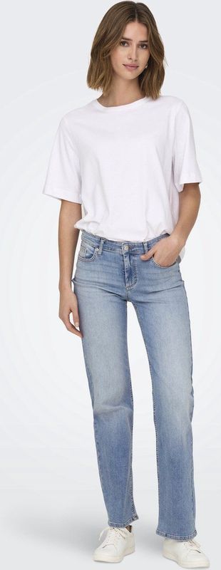 Only - Onlblush Mid Straight Jeans - Light Blue - Denim