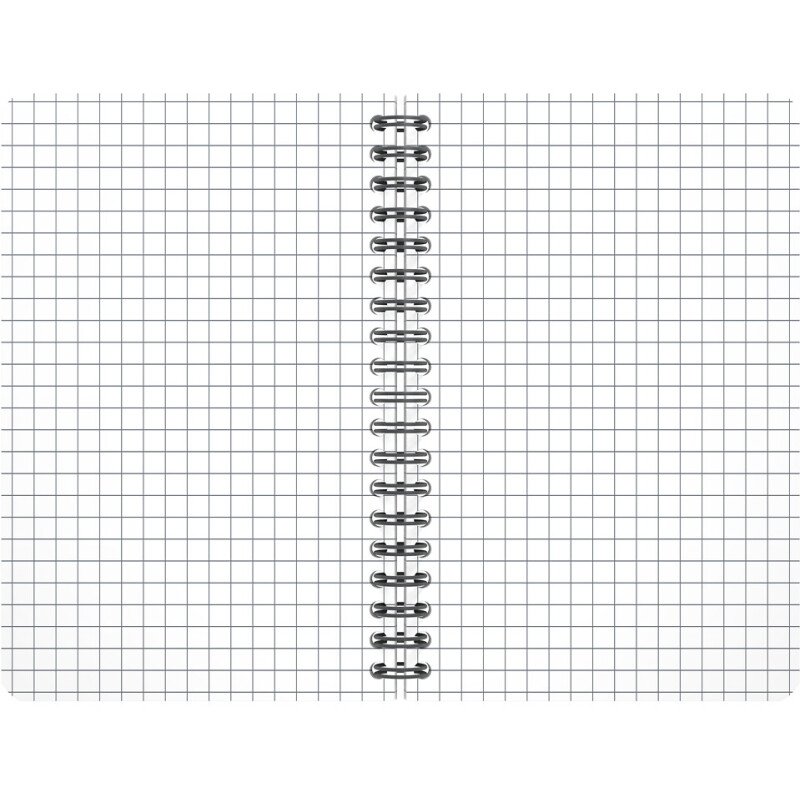 Carnet Oxford office Essentials 11x17cm petits carreaux 5mm 180 pages reliure spirale couverture carte coloris assortis