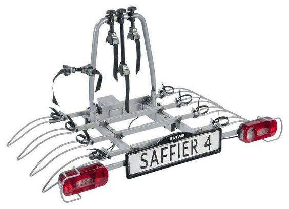 Eufab -  Porte-vélos 4 Vélos Basculant Sur Attelage Saffier 4 - Eufab