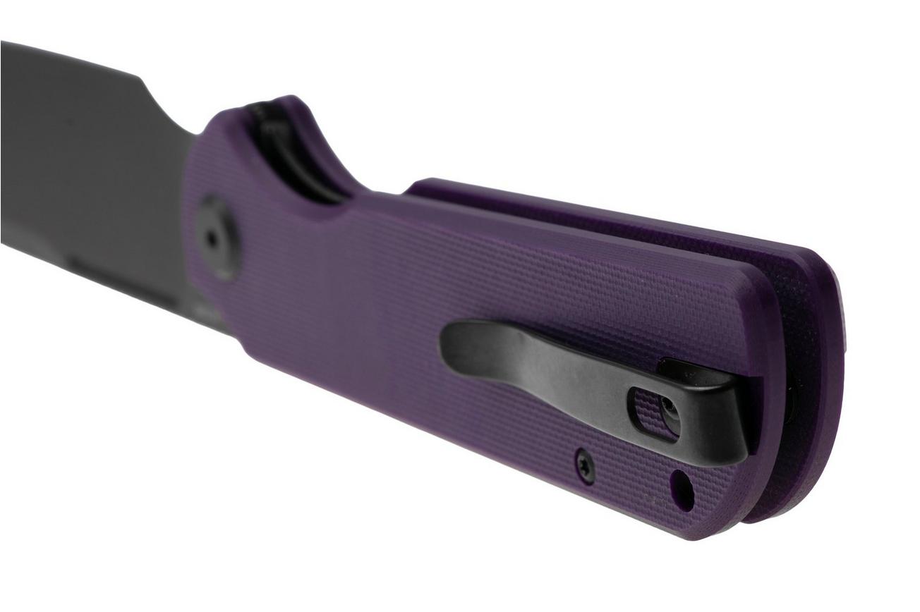 Eutektik Binary BIN-PBW-R Blackwashed 14C28N, Purple G10, zakmes