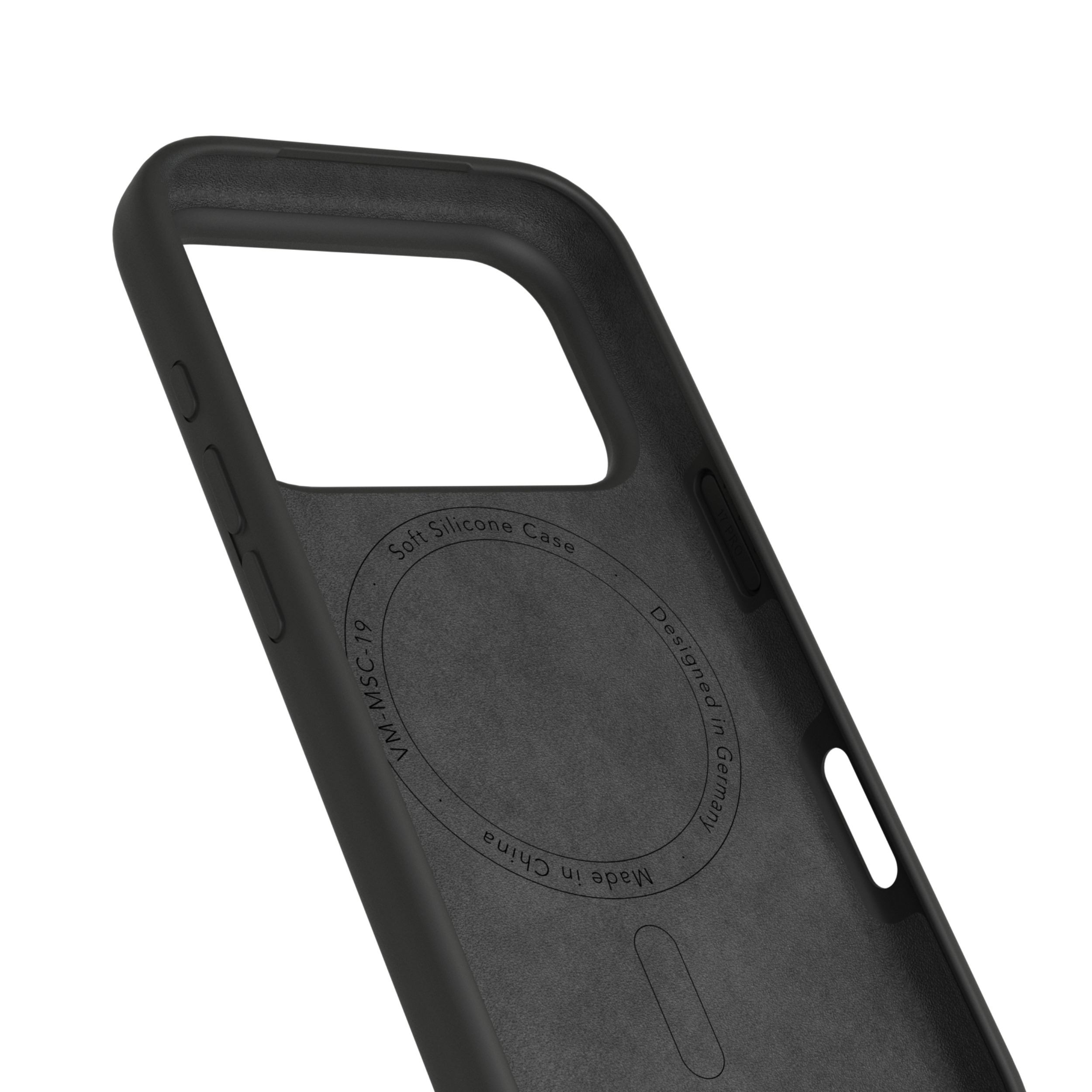 iPhone 17 Pro MagSafe Soft Silicone Hülle Case Recycled (MSC00095) - Schwarz
