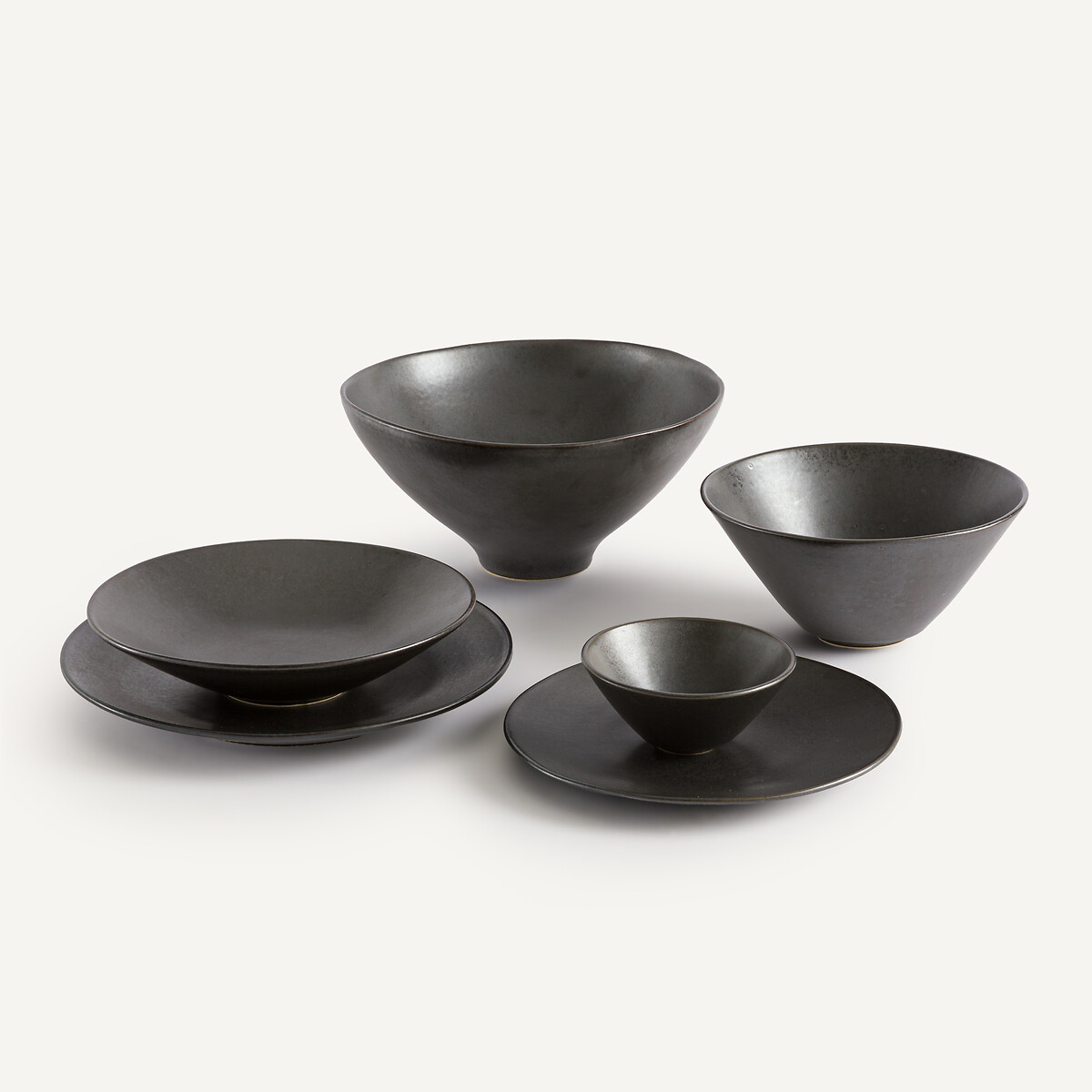 AM.PM<br>Conjunto de 4 molheiras de cerâmica esmaltada, Kanso