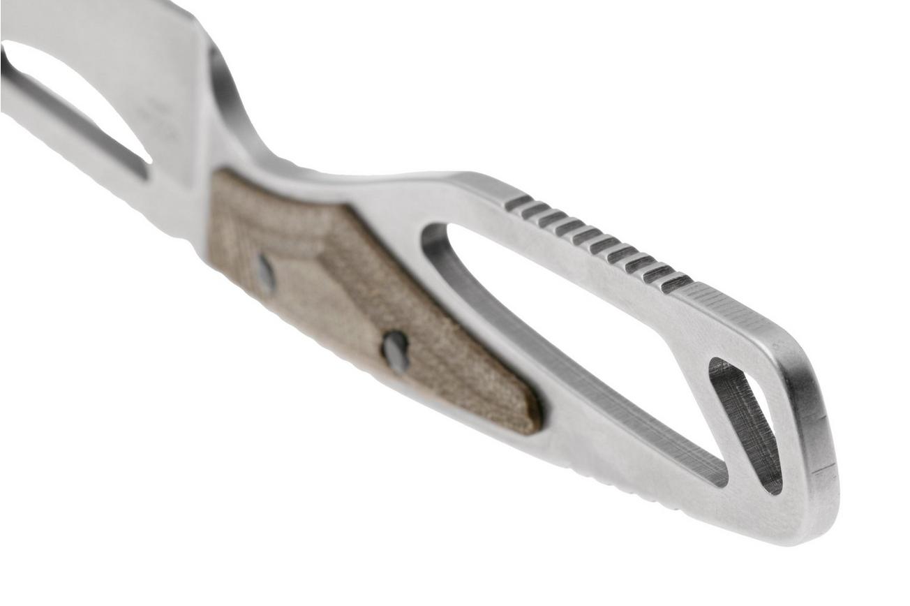 Buck PakLite Field Pro 631GRS Green Micarta, vaststaand mes