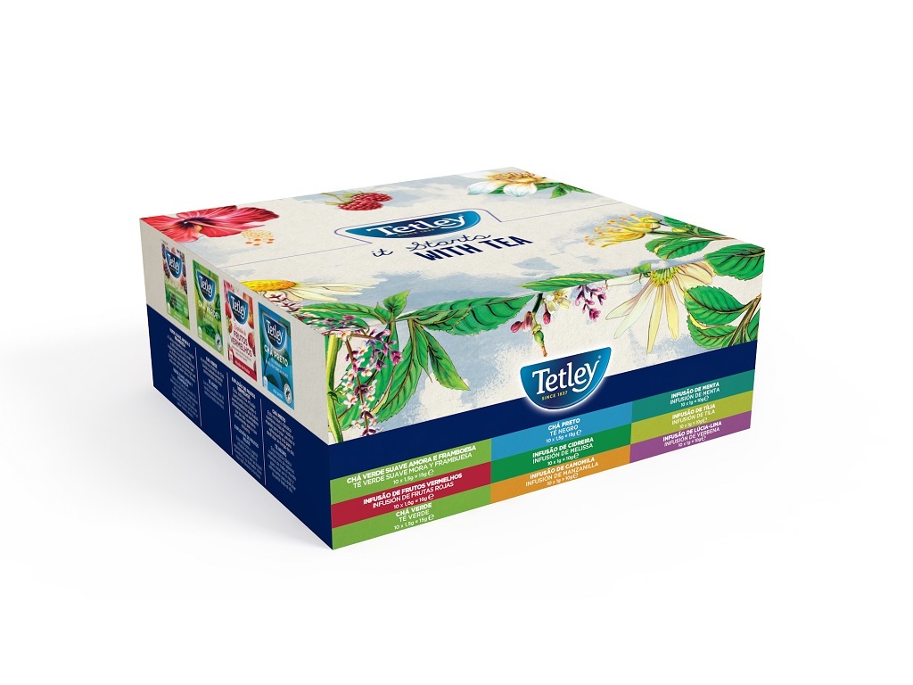 CHÁS/INFUSÕES TETLEY CAIXA 90 SAQ