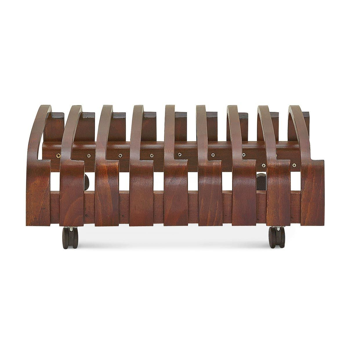 Houten klapstoelenrek Flip - walnoot