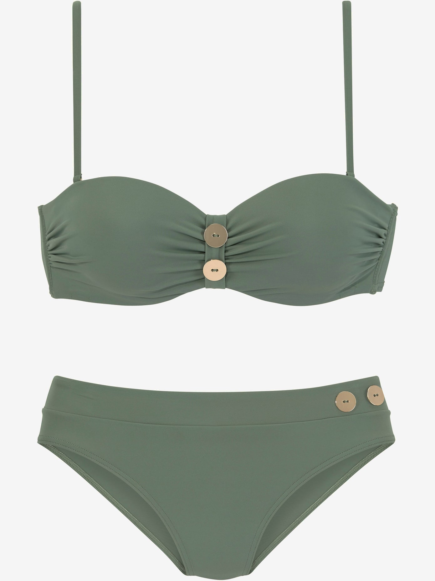 Maillot de bain bandeau à armatures design élégant
