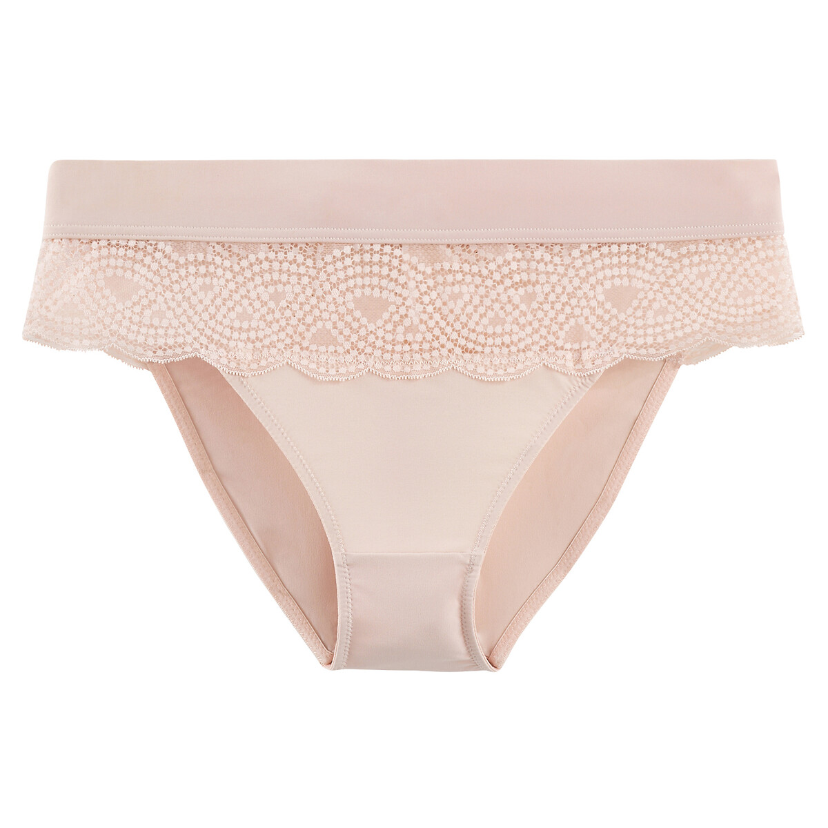 COLEÇÕES LA REDOUTE<br>Vestido de renda e microfibra, Avry
