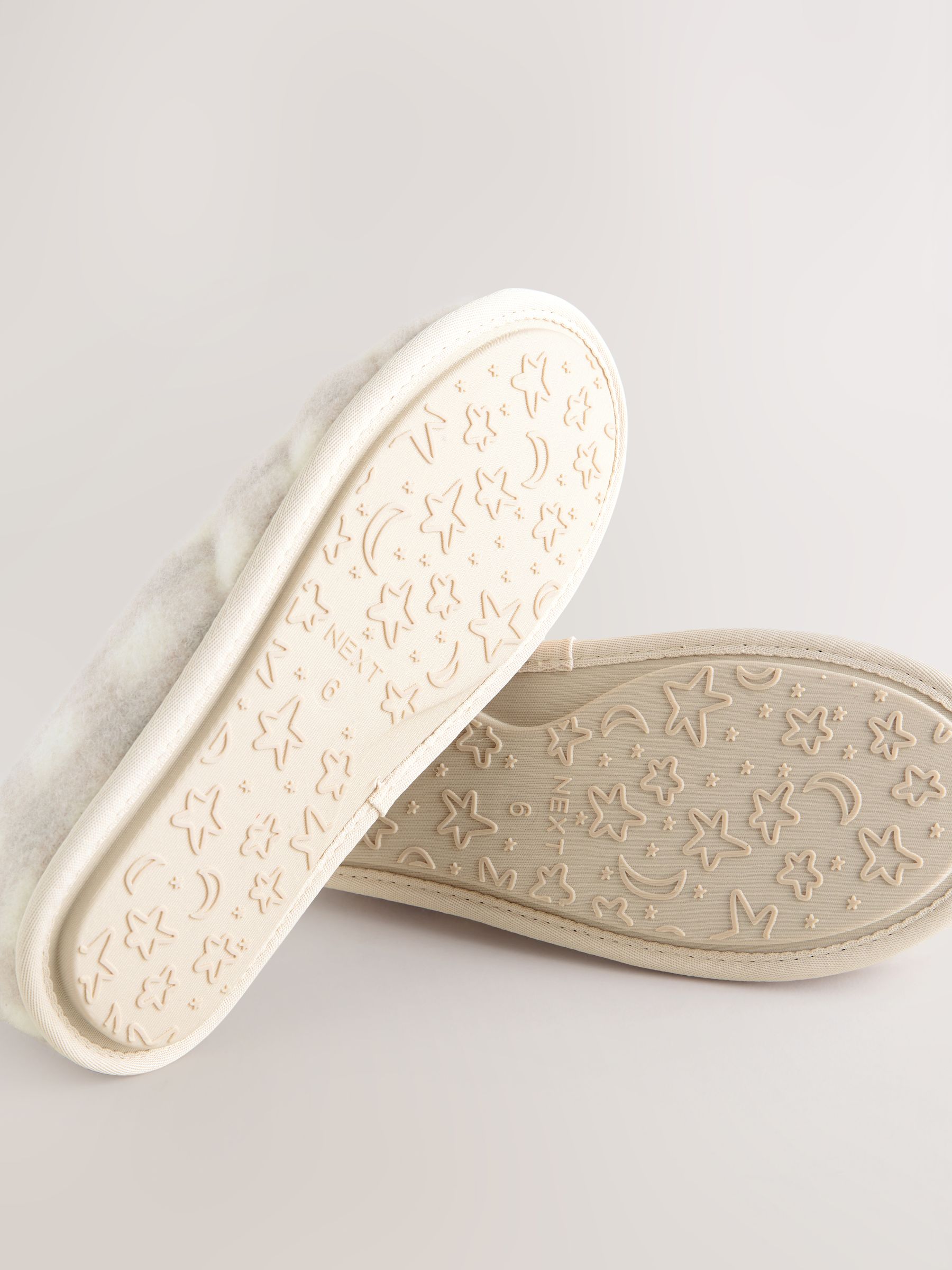 Neutraal geruit - Quilted Faux Fur Shoot Slippers