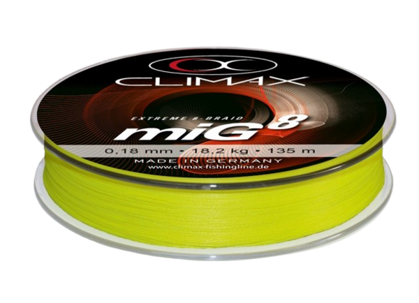 Tresse Climax MIG 8-Braid Fluo Yellow 135m