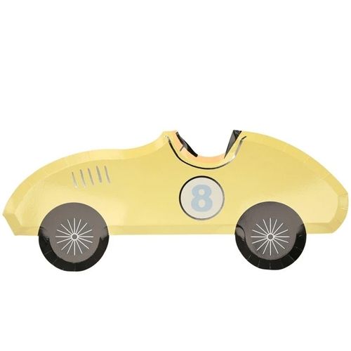 Meri meri bordjes raceauto - 8st