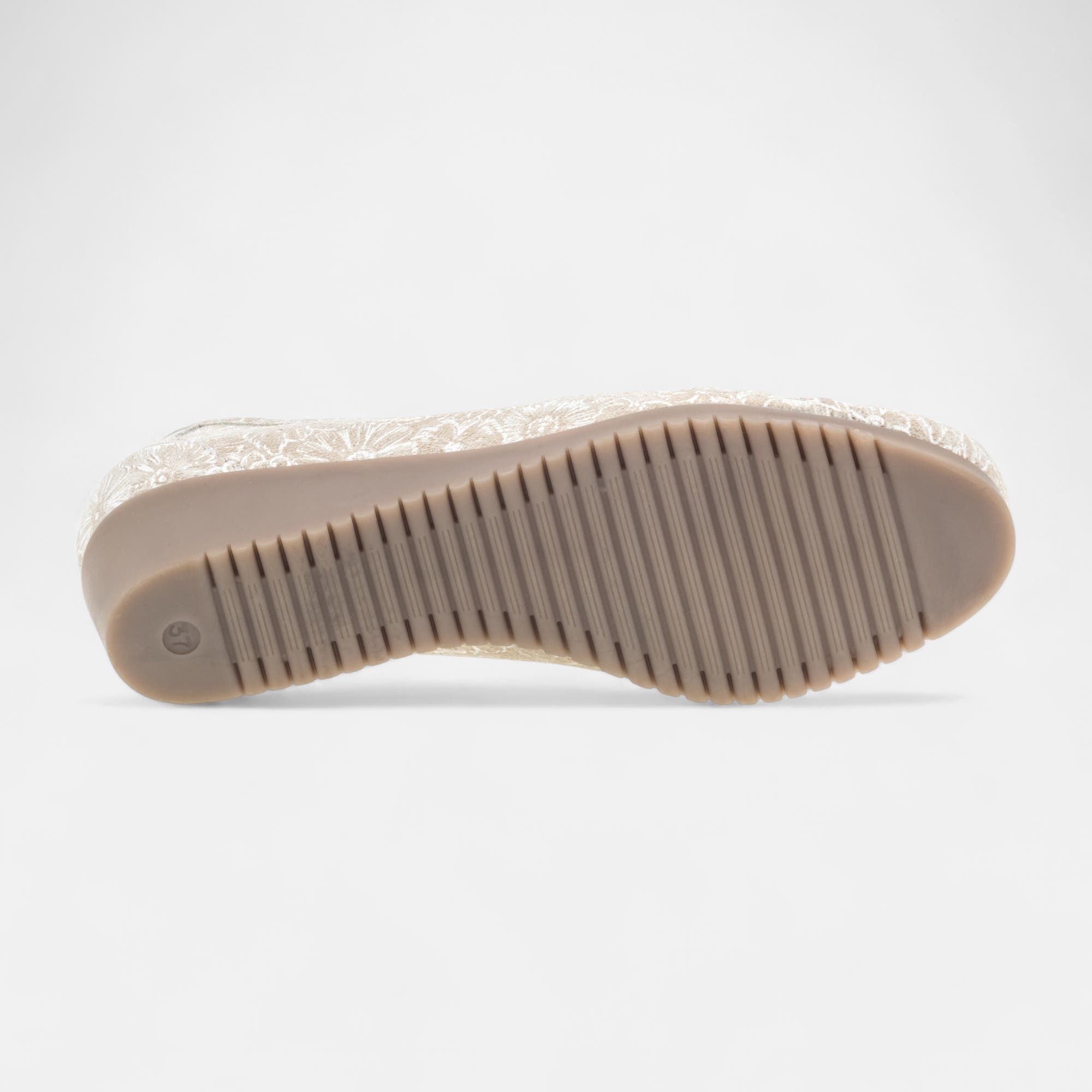 Mocassins pieds sensibles Femme en cuir beige