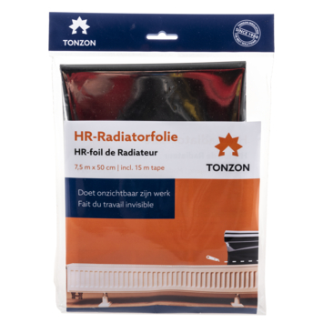 Tonzon radiatorfolie 7,5m bij 50cm