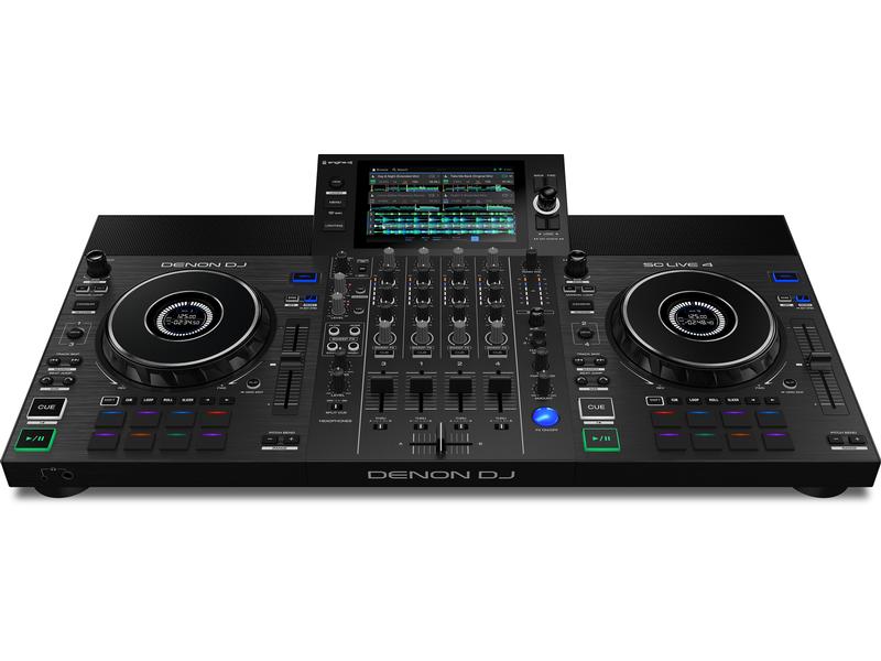 Denon DJ DJ-Controller SC Live 4 Schwarz 4-Deck Standalone DJ Controller mit WiFi
