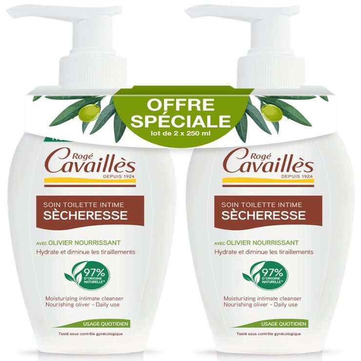 Soin Toilette Naturel Special Sécheresse 2x250ml Intime roge-cavailles