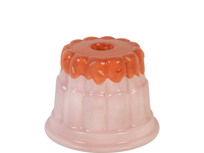 Kandelaar Blond Birthday Roze Pudding