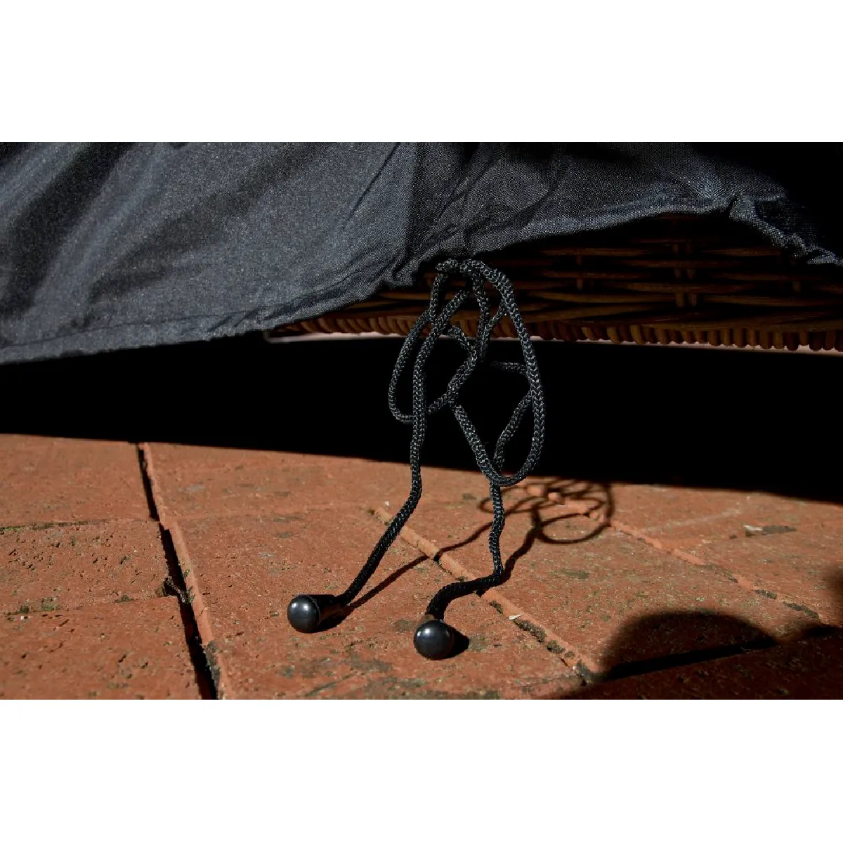 decoshop26 Housse mobilier jardin - Noir