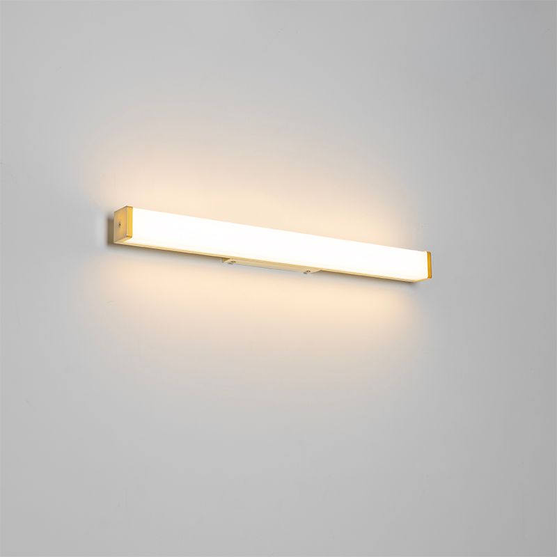 Badkamer wandlamp messing 62 cm incl. LED IP44 - Cascada