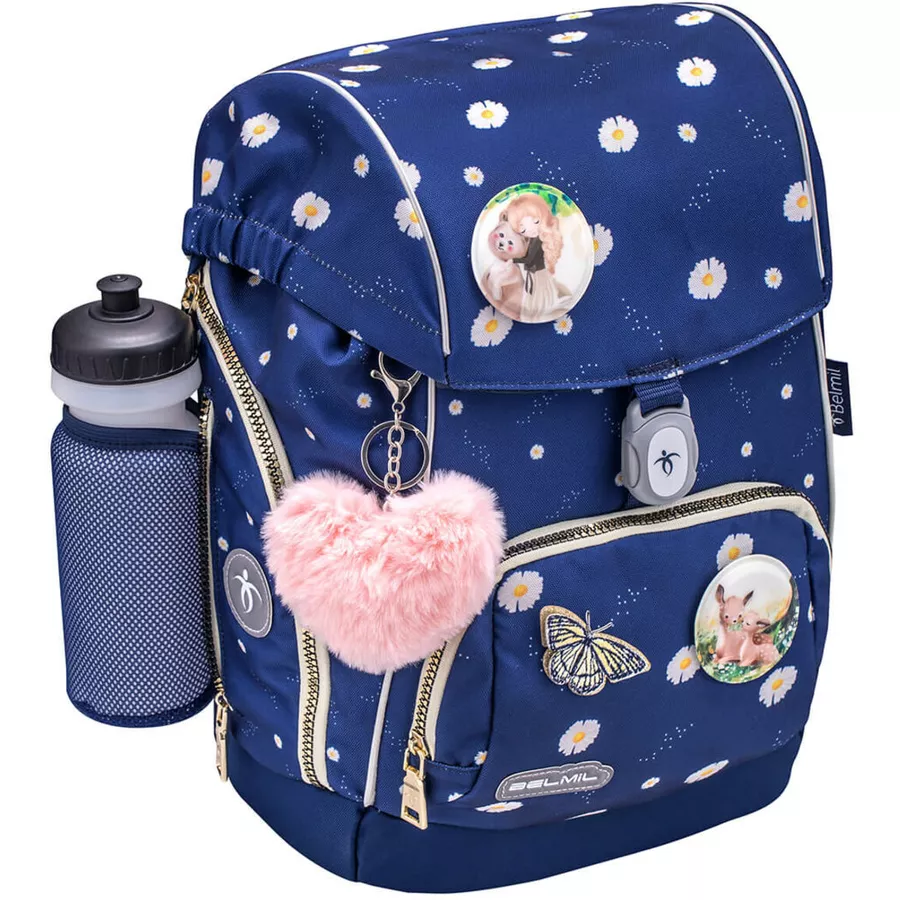 Belmil Schulranzen Premium Comfy Plus Set 5-teilig Daisy